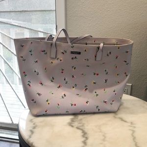 Large lavender Kate Spade tote
